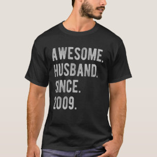 Camiseta 13.º Aniversario Boda Por Él Impresionante Esposo