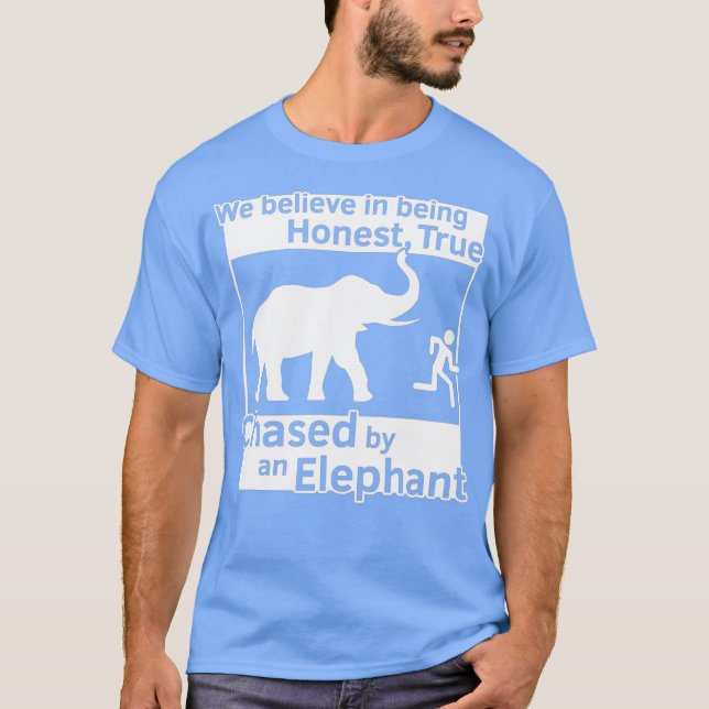 Camiseta 13.º artículo de Faith Funny LDS perseguido por un (Anverso)