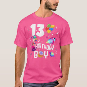 Camiseta 13.º astronauta de cumpleaños, 13 años, Roc