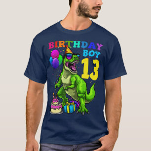 Camiseta 13.º cumpleaños 13 dinosaurio