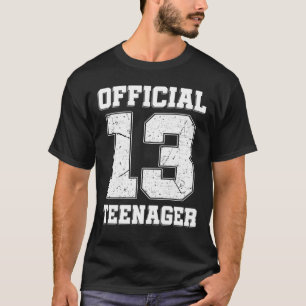 Camiseta 13.º cumpleaños Adolescente oficial de trece años