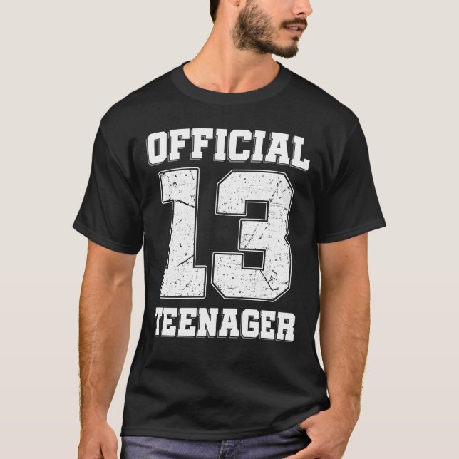Camiseta 13.º cumpleaños Adolescente oficial de trece años (Anverso)