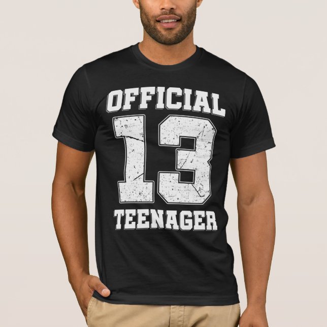 Camiseta 13.º cumpleaños Adolescente oficial de trece años (Anverso)