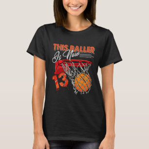 Camiseta 13.º cumpleaños Bysketbyll Diversión 13 años Gif