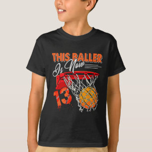 Camiseta 13.º cumpleaños Bysketbyll Diversión de 13 años ni