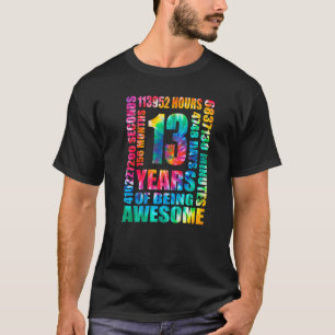 Camiseta 13.º cumpleaños Hippie de 156 meses