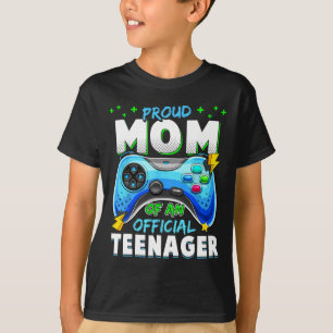 Camiseta 13.º cumpleaños Orgullosa Mamá Oficial adolescente