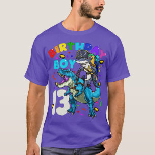 Camiseta 13.º cumpleaños T Rex