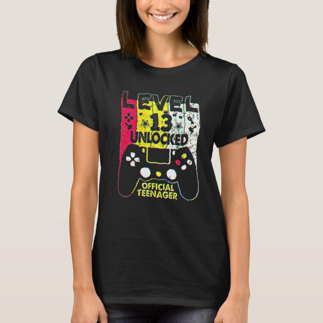 Camiseta 13.º Nacimiento Niño Nivel 13 Adolescente oficial  (Anverso)