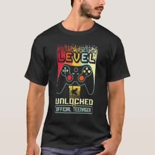 Camiseta 13.º nivel de cumpleaños 13 adolescente oficial de
