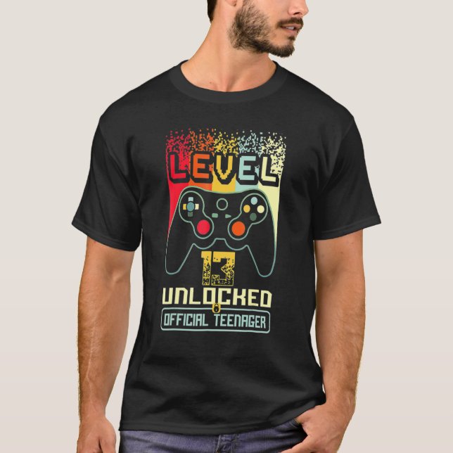 Camiseta 13.º nivel de cumpleaños 13 adolescente oficial de (Anverso)