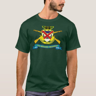 Camiseta 13.º Regimiento de Infantería DUI w Br Ribbon X