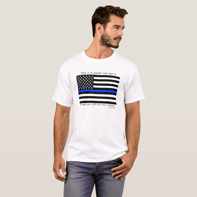 Camiseta 13:15 de Juan - Blue Line fino (Anverso completo)