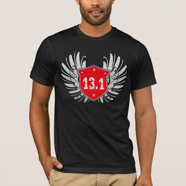 Camiseta 13,1 Escudo del Mitad-Maratón (Anverso)