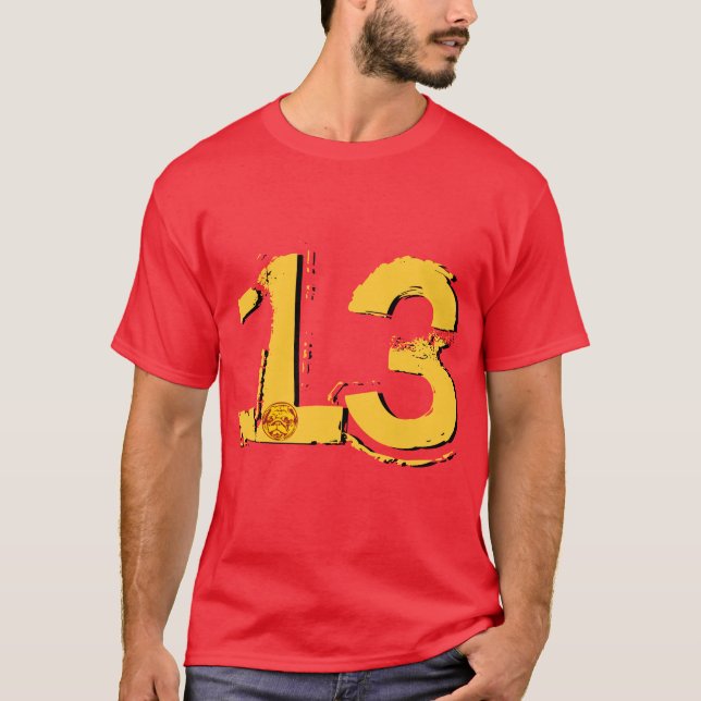 Camiseta 13 afortunados (Anverso)
