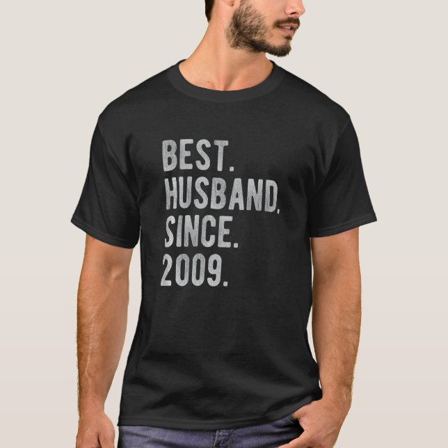 Camiseta 13° Aniversario Boda Por Su Mejor Esposo Sinc (Anverso)