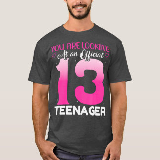 Camiseta 13 años Chicas de cumpleaños 13 años regalo oficia