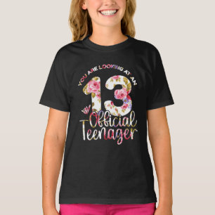 Camiseta 13 años Chicas oficiales de 13 años