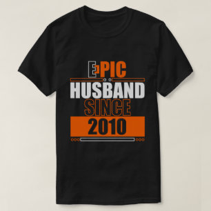 Camiseta 13 años de Boda para su épico marido