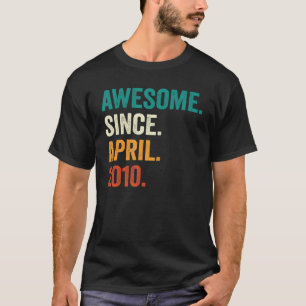 Camiseta 13 años de edad increíble desde abril de 2010