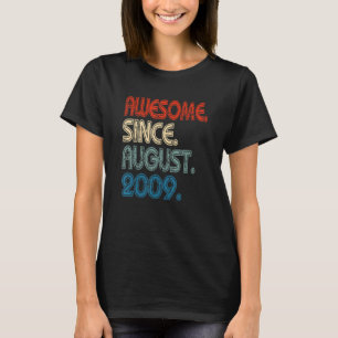 Camiseta 13 años de edad increíble desde agosto de 2009 13º