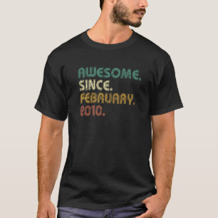 Camiseta 13 años de edad increíble desde febrero de 2010