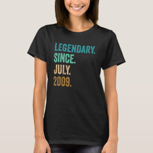 Camiseta 13 años de edad legendaria desde julio de 2009 13º