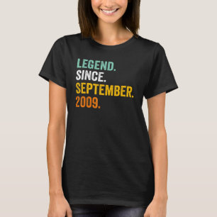 Camiseta 13 años de edad Leyenda de 13 años desde septiembr