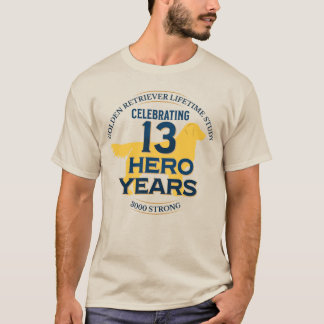 Camiseta 13 años de héroe - luz
