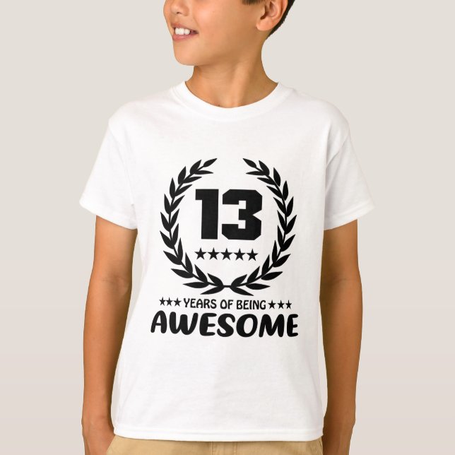 Camiseta 13 años de ser impresionante (Anverso)