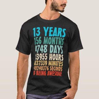 Camiseta 13 Años De Ser Sorprendente 13 Años