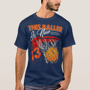 Camiseta 13 años del Baloncesto TShirt Gracioso 13 años