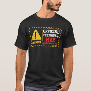 Camiseta 13 años El Adolescente Oficial Puede Contener Acti