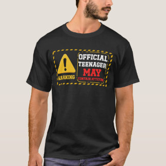 Camiseta 13 años El Adolescente Oficial Puede Contener Acti