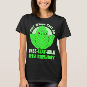 Camiseta 13 años feliz 13 cumpleaños de planta 13 Bi