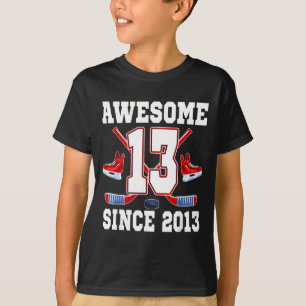Camiseta 13 Años Increíble Desde Cumpleaños Temáticos de Ho
