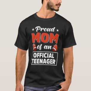 Camiseta 13 Años Orgullosa Mamá Fútbol De Un Oficial Te
