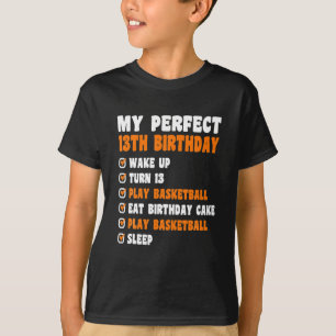 Camiseta 13 años Perfecto 13 cumpleaños Básquetbol 13
