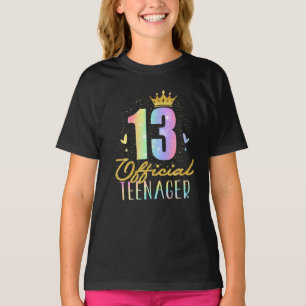 Camiseta 13 Cielo oficial de corona de 13 años