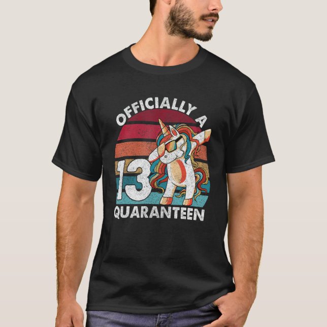 Camiseta 13° cumpleaños oficialmente adolescente 13 (Anverso)