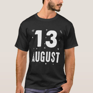 Camiseta 13 De Agosto Fiesta Ocasiones Especiales Para