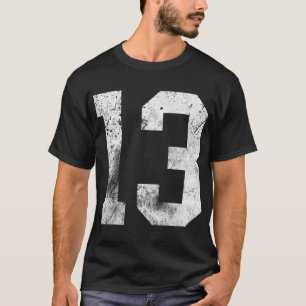 Camiseta 13 Guay Distressed Birthday Lucky Number Player 13