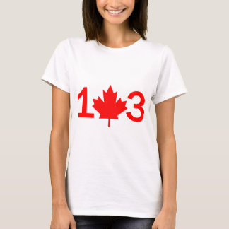 Camiseta 13 provincias y territorios de Canadá