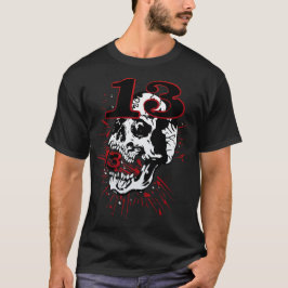Camiseta 13 serie tete de mort tattoo crane hipster skulls 