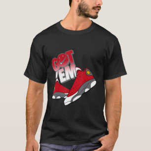 Camiseta 13 Tee Rojo De Gimnasio Para Coincidir Con Los Zap