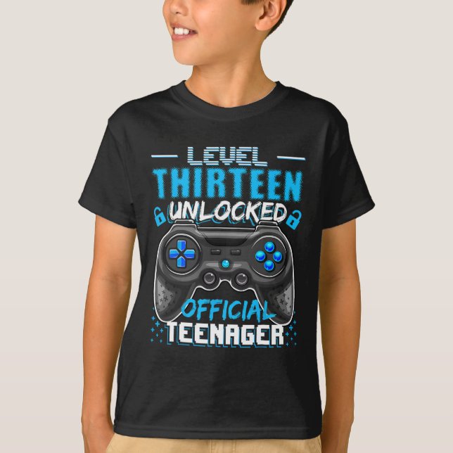 Camiseta 13 videojuego oficial de adolescente sin bloquear  (Anverso)