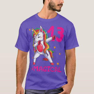 Camiseta 13 Y Chicas Magicos 13 Años Unicornio 13 Años