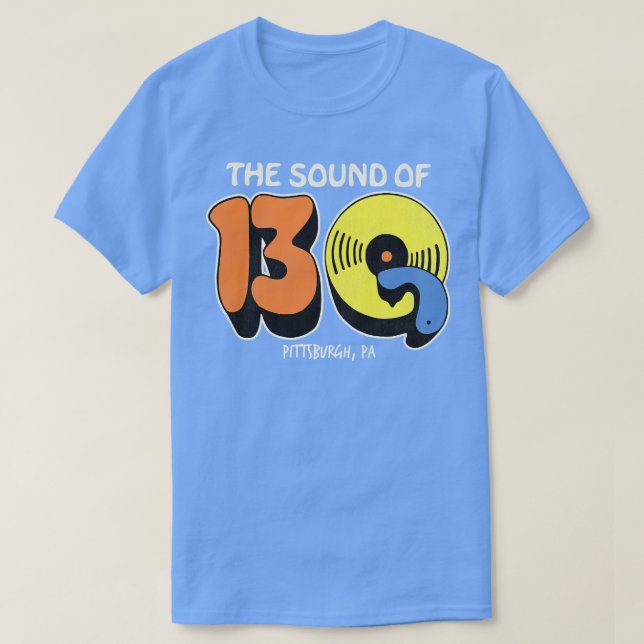 Camiseta 13Q Estación de Radio 1 de Pittsburgh Retro Defect (Diseño del anverso)