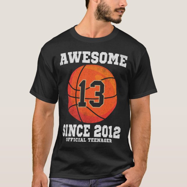 Camiseta 13th Birthday Sketll Fan 13 Years Old Official Tee (Anverso)