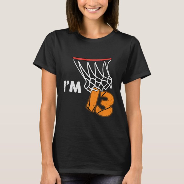 Camiseta 13th Birthday Sketll Im 13 Thirteen Year Old Bday  (Anverso)
